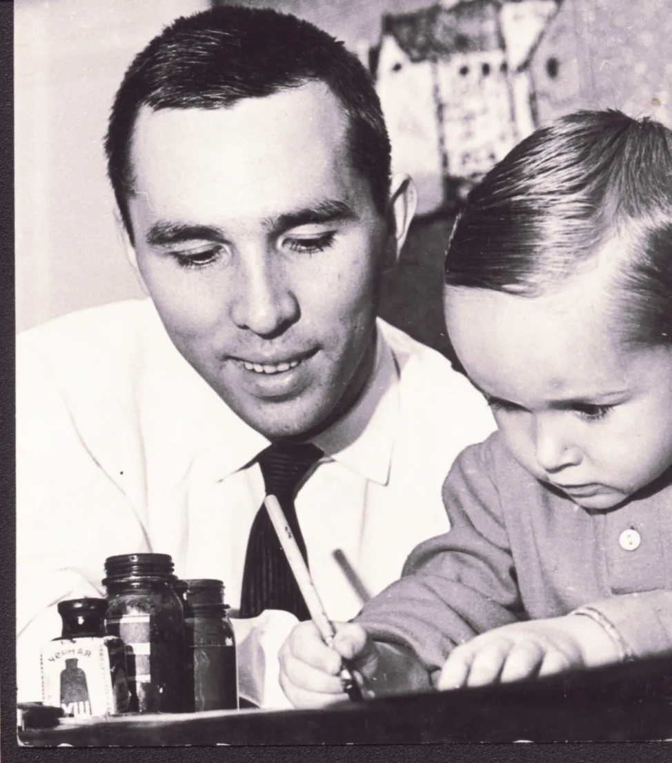 Егор Зайцев с отцом